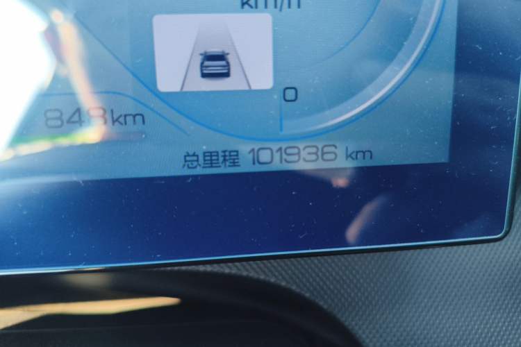 Used BYD Destroyer 05 2022 DM-i 120KM Flagship Model Odometer Close Up