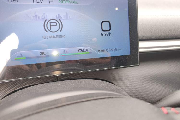 Used BYD Destroyer 05 2022 DM-i 55KM Luxury Model Odometer Close Up