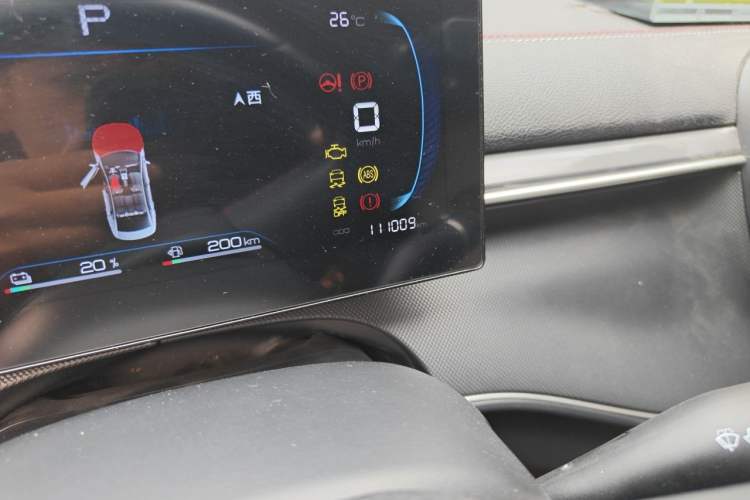 Used BYD Destroyer 05 2022 DM-i 55KM Comfort Model Odometer Close Up