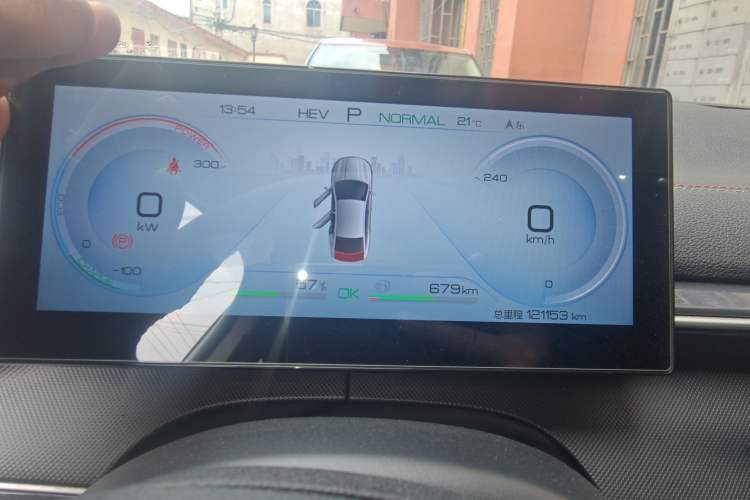 Used BYD Destroyer 05 2022 DM-i 55KM Luxury Model Instrument Cluster
