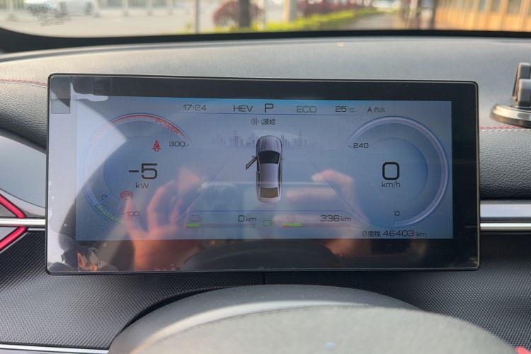 Used BYD Destroyer 05 2022 DM-i 55KM Luxury Model Odometer Close Up