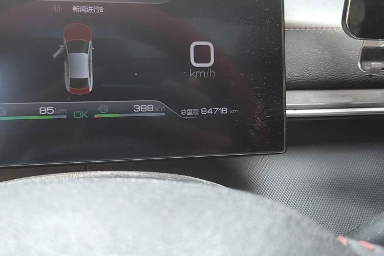 Used BYD Destroyer 05 2022 DM-i 120KM Prestige Model Odometer Close Up