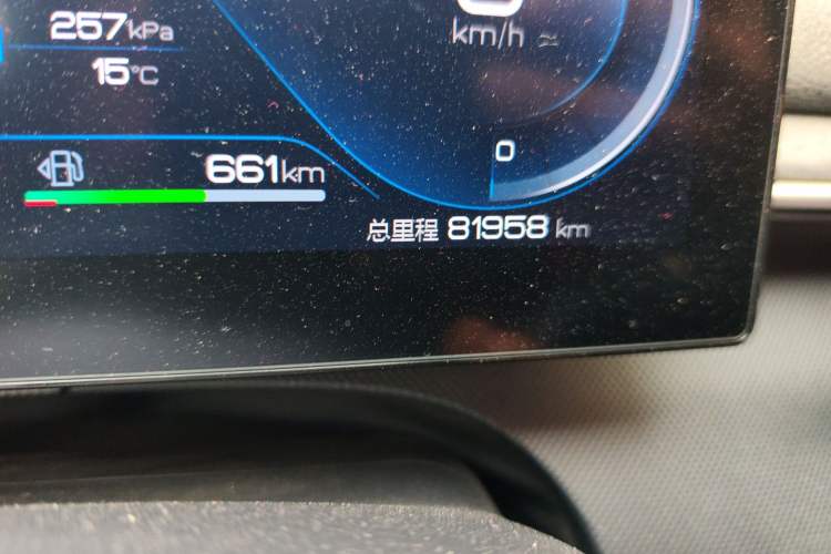 Used BYD Destroyer 05 2022 DM-i 120KM Prestige Model Odometer Close Up