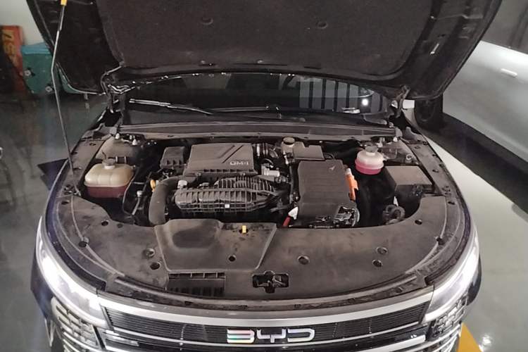 Used BYD Destroyer 05 2023 Champion Edition DM-i 55KM Luxury Model Engine Bay