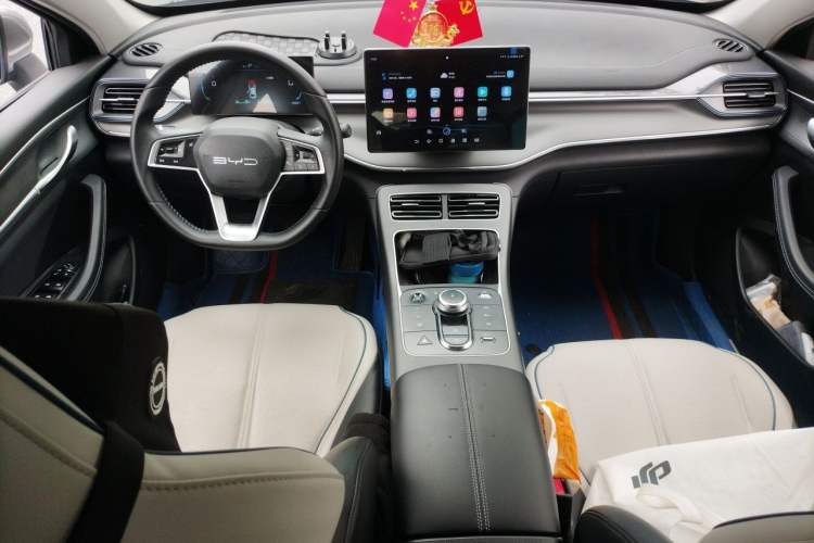 Used BYD Destroyer 05 2023 Champion Edition DM-i 55KM Luxury Model Audio And AC Panel