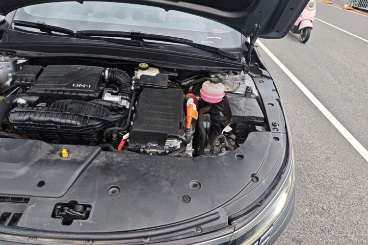 Used BYD Destroyer 05 2023 Champion Edition DM-i 55KM Luxury Model Engine Bay Left