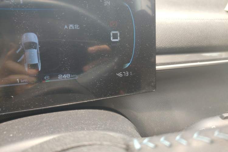Used BYD Destroyer 05 2023 Champion Edition DM-i 55KM Luxury Model Odometer Close Up