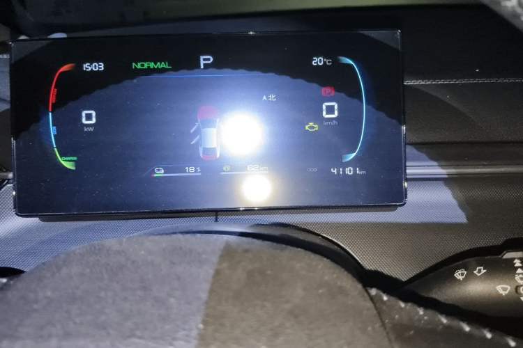 Used BYD Destroyer 05 2023 Champion Edition DM-i 55KM Luxury Model Odometer Close Up