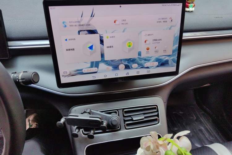 Used BYD Destroyer 05 2023 Champion Edition DM-i 55KM Luxury Model Audio And AC Panel