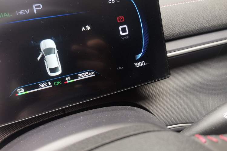 Used BYD Destroyer 05 2023 Champion Edition DM-i 55KM Luxury Model Odometer Close Up