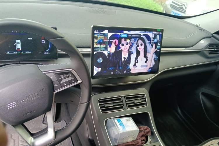 Used BYD Destroyer 05 2024 HONOR Edition DM-i 55KM Luxury Model Audio And AC Panel