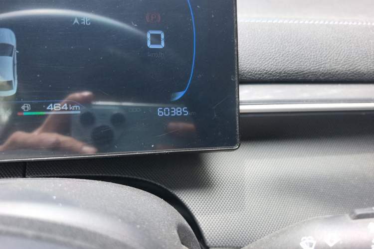 Used BYD Destroyer 05 2024 HONOR Edition DM-i 55KM Luxury Model Odometer Close Up