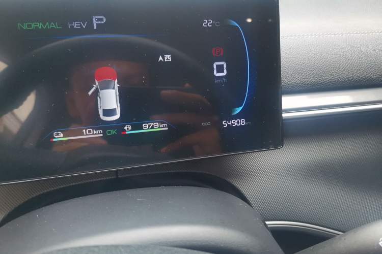 Used BYD Destroyer 05 2024 HONOR Edition DM-i 55KM Luxury Model Odometer Close Up