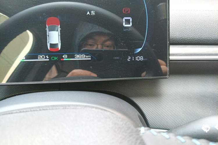 Used BYD Destroyer 05 2024 HONOR Edition DM-i 55KM Luxury Model Odometer Close Up