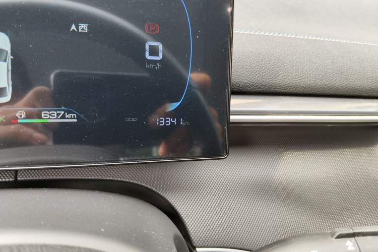 Used BYD Destroyer 05 2024 HONOR Edition DM-i 55KM Luxury Model Odometer Close Up