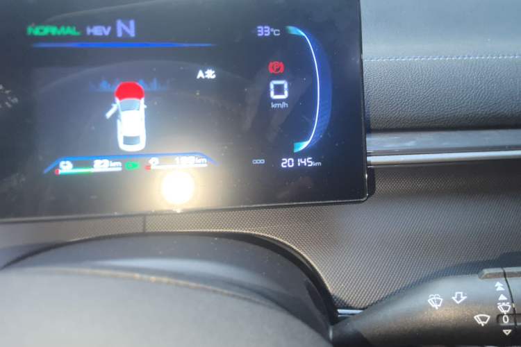 Used BYD Destroyer 05 2024 HONOR Edition DM-i 55KM Luxury Model Odometer Close Up