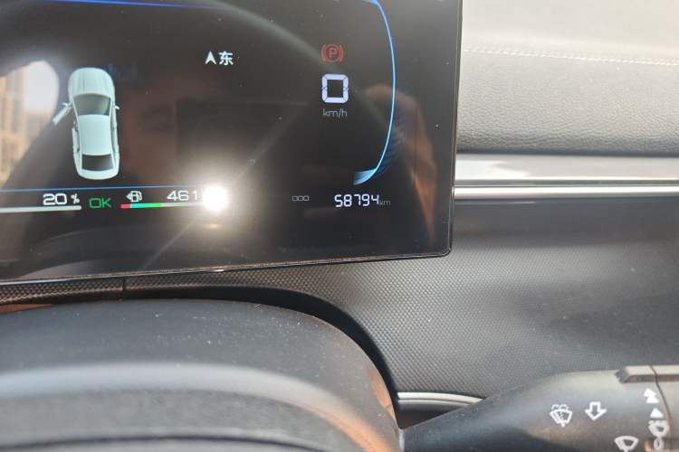 Used BYD Destroyer 05 2024 HONOR Edition DM-i 55KM Luxury Model Odometer Close Up
