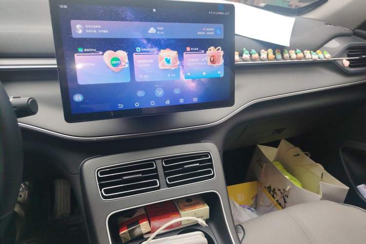 Used BYD Destroyer 05 2024 Honor Edition DM-i 120KM Luxury Model Audio And AC Panel