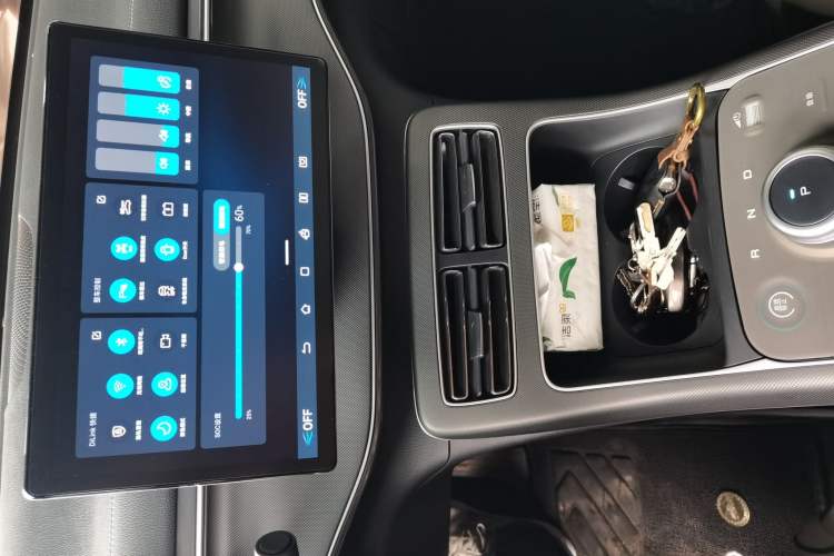 Used BYD Destroyer 05 2024 HONOR Edition DM-i 55KM Luxury Model Audio And AC Panel