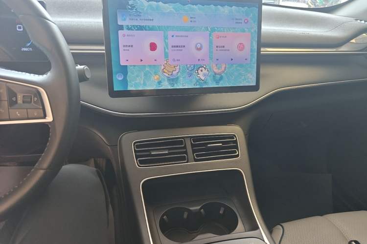 Used BYD Destroyer 05 2024 HONOR Edition DM-i 55KM Luxury Model Audio And AC Panel