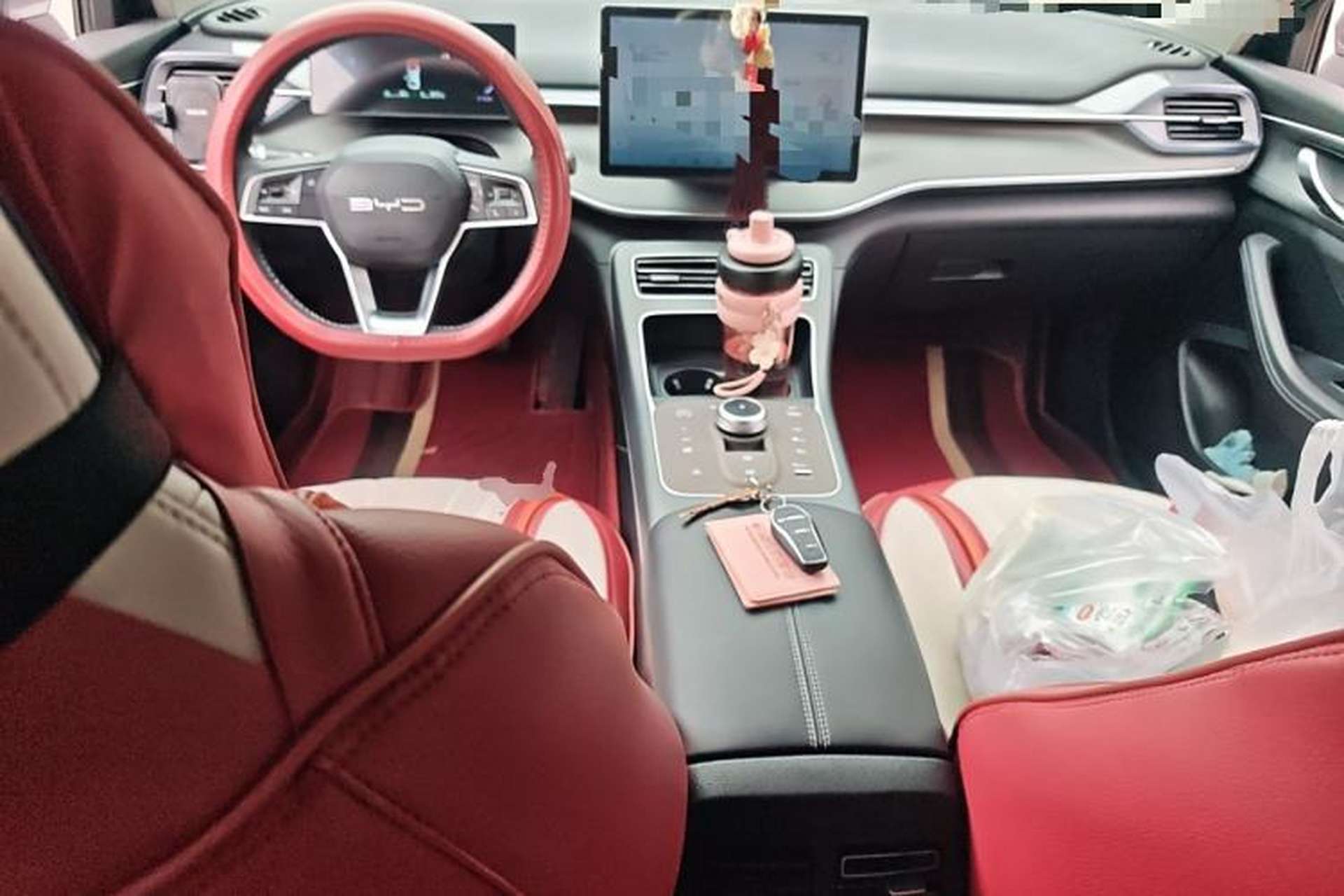 Used BYD Destroyer 05 2024 HONOR Edition DM-i 55KM Luxury Model Center Console