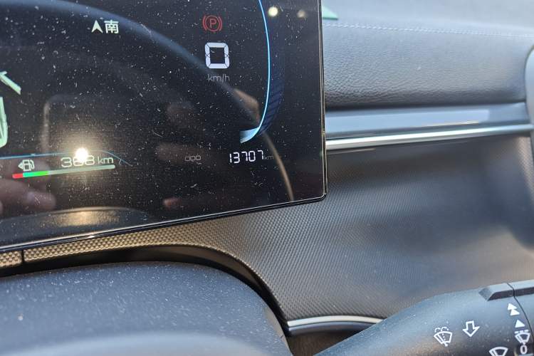 Used BYD Destroyer 05 2024 HONOR Edition DM-i 55KM Luxury Model Odometer Close Up