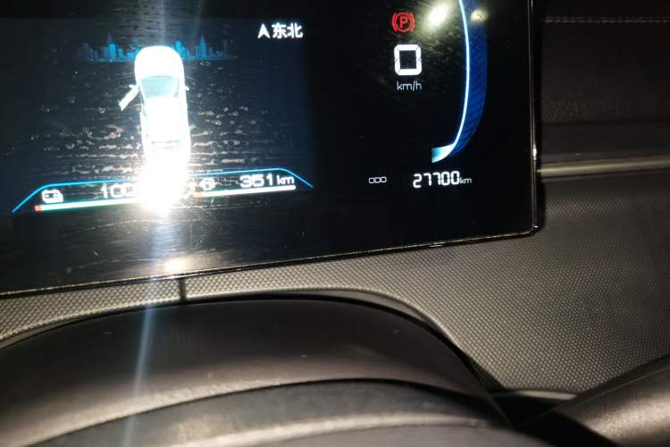Used BYD Destroyer 05 2024 HONOR Edition DM-i 55KM Luxury Model Odometer Close Up
