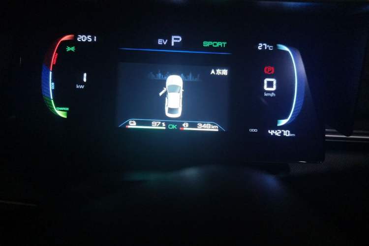 Used BYD Destroyer 05 2024 HONOR Edition DM-i 55KM Luxury Model Odometer Close Up