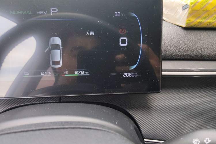 Used BYD Destroyer 05 2024 HONOR Edition DM-i 120KM Prestige Model Odometer Close Up