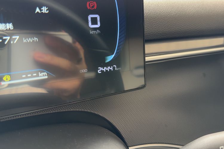 Used BYD Destroyer 05 2024 HONOR Edition DM-i 55KM Luxury Model Odometer Close Up
