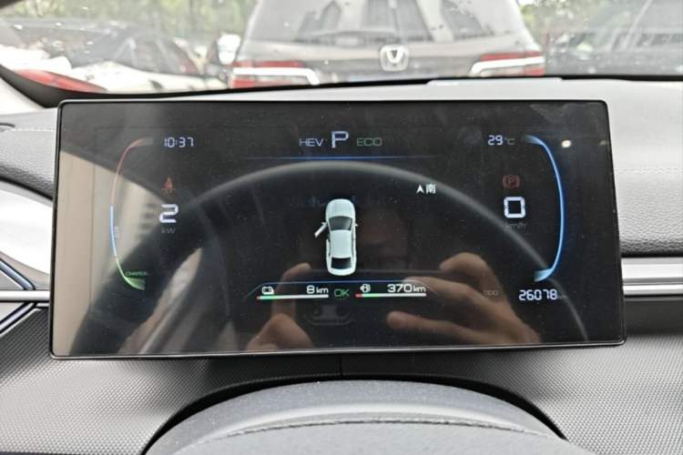 Used BYD Destroyer 05 2024 HONOR Edition DM-i 55KM Luxury Model Odometer Close Up