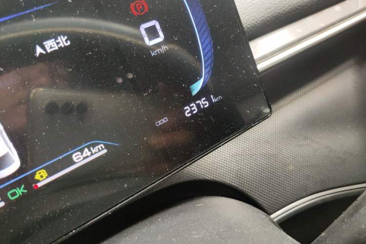 Used BYD Destroyer 05 2024 HONOR Edition DM-i 55KM Luxury Model Odometer Close Up