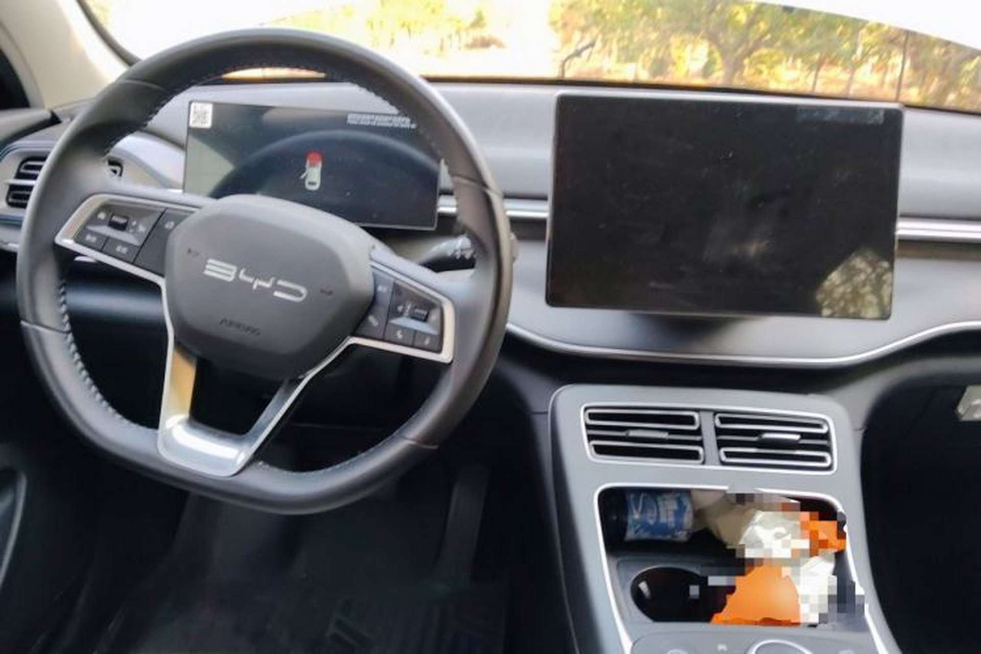 Used BYD Destroyer 05 2024 HONOR Edition DM-i 55KM Luxury Model Center Console