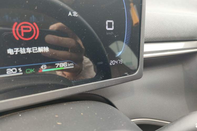 Used BYD Destroyer 05 2024 HONOR Edition DM-i 55KM Luxury Model Odometer Close Up