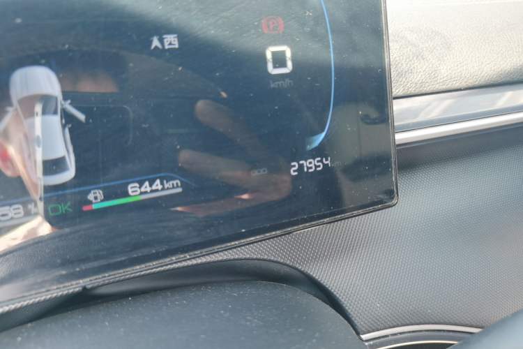 Used BYD Destroyer 05 2024 HONOR Edition DM-i 55KM Luxury Model Odometer Close Up