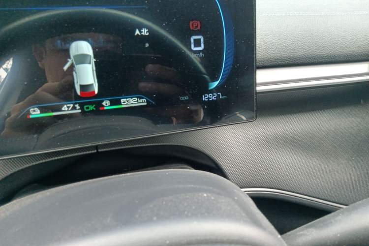 Used BYD Destroyer 05 2024 HONOR Edition DM-i 55KM Luxury Model Odometer Close Up
