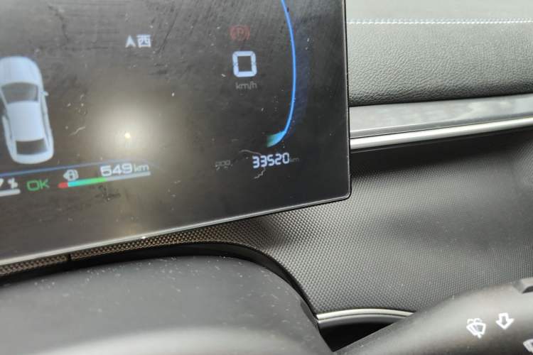 Used BYD Destroyer 05 2024 HONOR Edition DM-i 55KM Luxury Model Odometer Close Up
