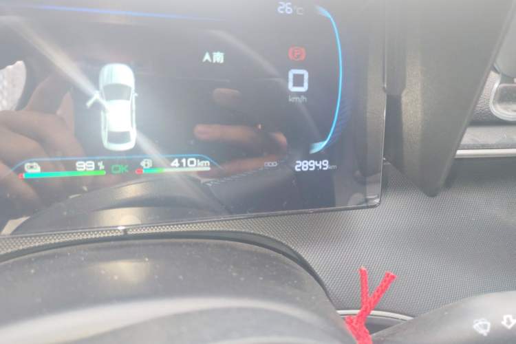 Used BYD Destroyer 05 2024 HONOR Edition DM-i 55KM Luxury Model Odometer Close Up
