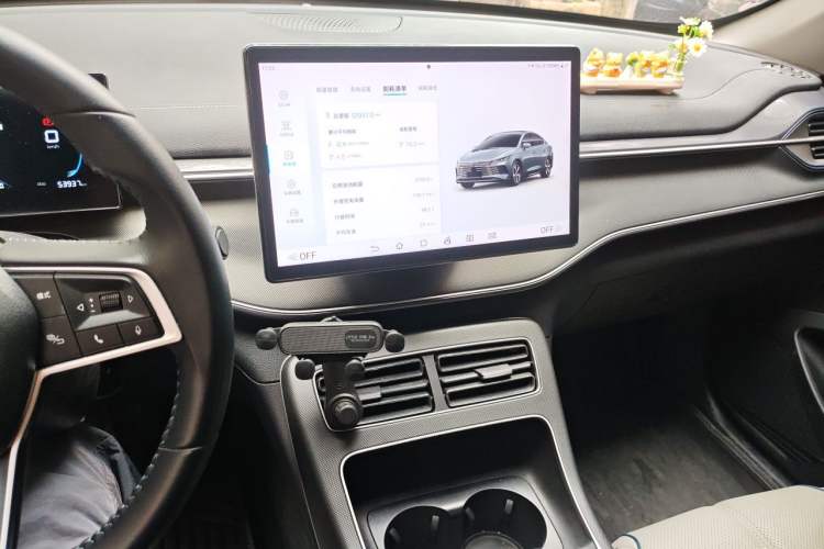 Used BYD Destroyer 05 2024 HONOR Edition DM-i 55KM Luxury Model Audio And AC Panel