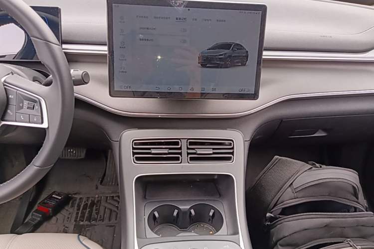 Used BYD Destroyer 05 2024 HONOR Edition DM-i 55KM Luxury Model Audio And AC Panel