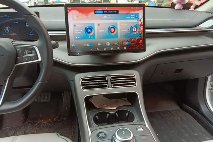 Used BYD Destroyer 05 2024 HONOR Edition DM-i 55KM Luxury Model Audio And AC Panel