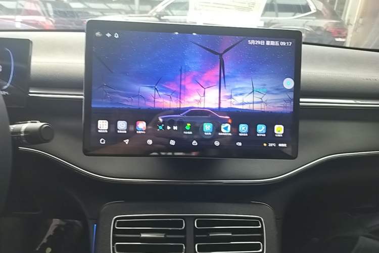 Used BYD Destroyer 05 2024 HONOR Edition DM-i 55KM Luxury Model Audio And AC Panel