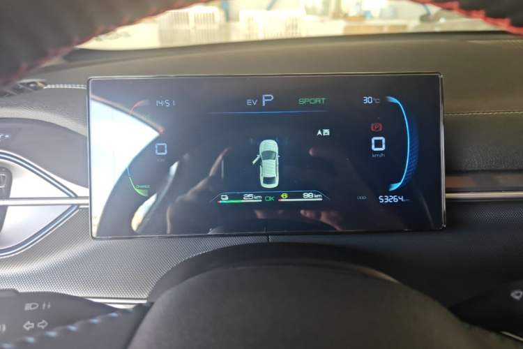Used BYD Destroyer 05 2024 HONOR Edition DM-i 55KM Luxury Model Instrument Cluster