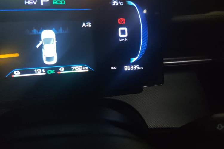 Used BYD Destroyer 05 2024 HONOR Edition DM-i 55KM Luxury Model Odometer Close Up