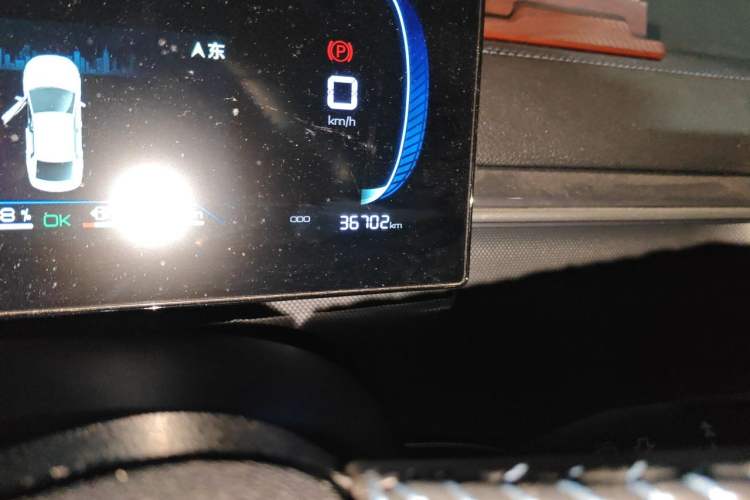 Used BYD Destroyer 05 2024 HONOR Edition DM-i 55KM Luxury Model Odometer Close Up