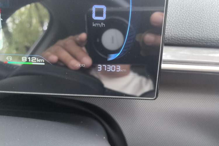 Used BYD Destroyer 05 2024 HONOR Edition DM-i 55KM Luxury Model Odometer Close Up