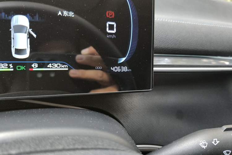 Used BYD Destroyer 05 2024 HONOR Edition DM-i 55KM Luxury Model Odometer Close Up
