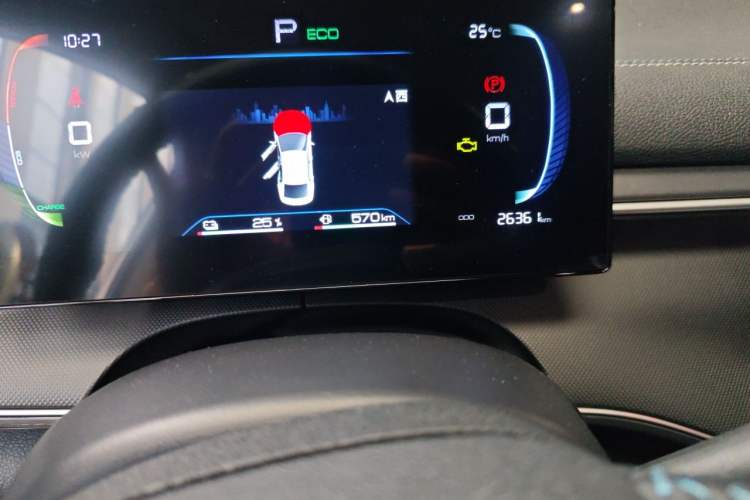 Used BYD Destroyer 05 2024 HONOR Edition DM-i 120KM Prestige Model Odometer Close Up
