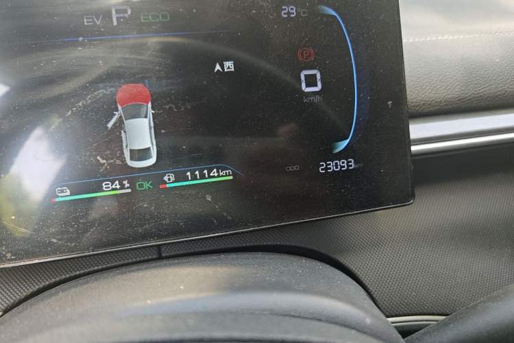 Used BYD Destroyer 05 2024 HONOR Edition DM-i 55KM Luxury Model Odometer Close Up