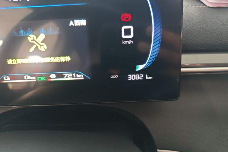 Used BYD Destroyer 05 2024 HONOR Edition DM-i 55KM Luxury Model Odometer Close Up